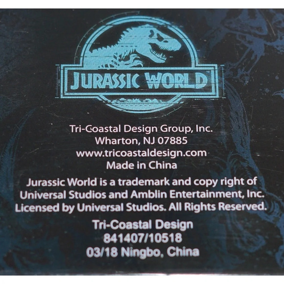 Jurassic World Pencil Case Tin Universal Studios - Picture 6 of 7